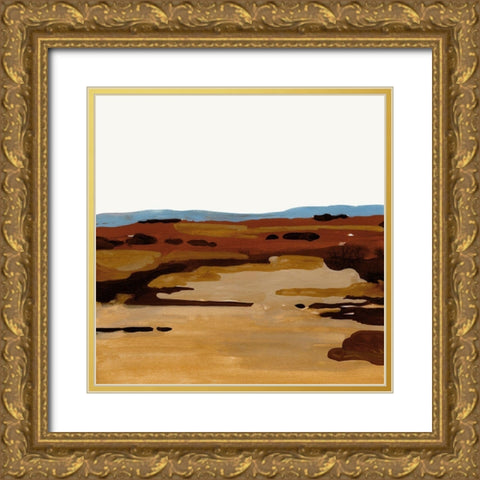 Red Desert I Gold Ornate Wood Framed Art Print with Double Matting by Green, Jacob