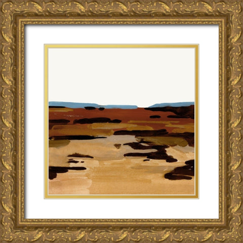 Red Desert II Gold Ornate Wood Framed Art Print with Double Matting by Green, Jacob