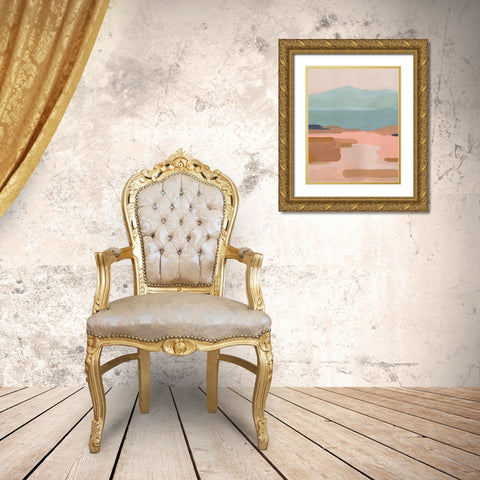 Desert Sunrise I Gold Ornate Wood Framed Art Print with Double Matting by Green, Jacob