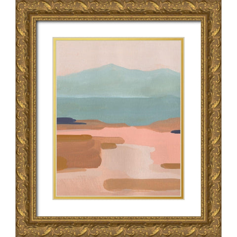 Desert Sunrise I Gold Ornate Wood Framed Art Print with Double Matting by Green, Jacob