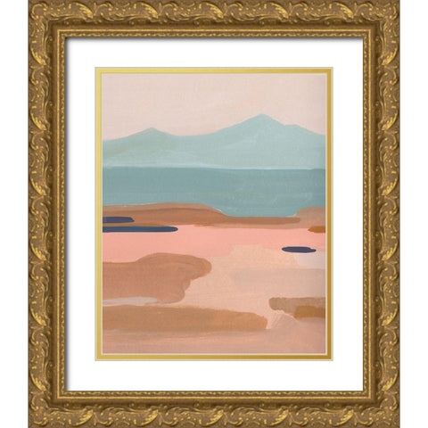 Desert Sunrise II Gold Ornate Wood Framed Art Print with Double Matting by Green, Jacob