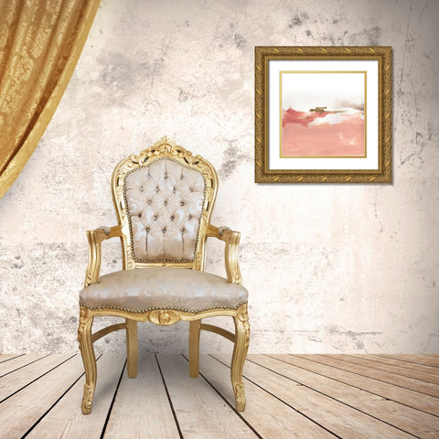 Rose Lake I Gold Ornate Wood Framed Art Print with Double Matting by Green, Jacob
