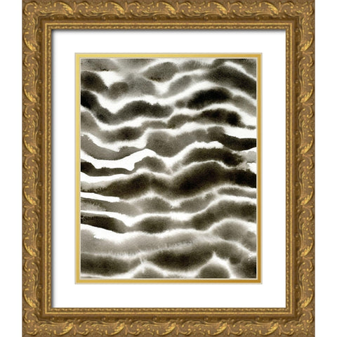 Jungle Stripe I Gold Ornate Wood Framed Art Print with Double Matting by Caroline, Emma