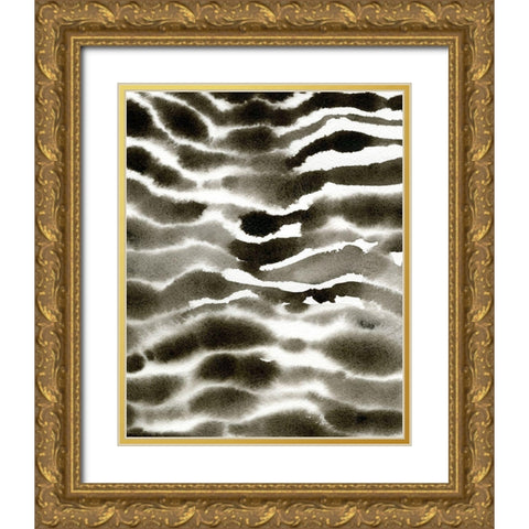 Jungle Stripe II Gold Ornate Wood Framed Art Print with Double Matting by Caroline, Emma