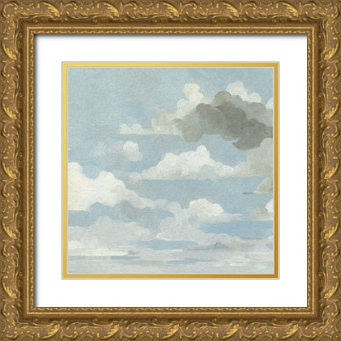 Cloud Canvas II Gold Ornate Wood Framed Art Print with Double Matting by Caroline, Emma