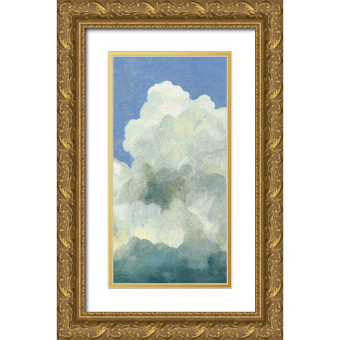 Cumulus Tower III Gold Ornate Wood Framed Art Print with Double Matting by Caroline, Emma