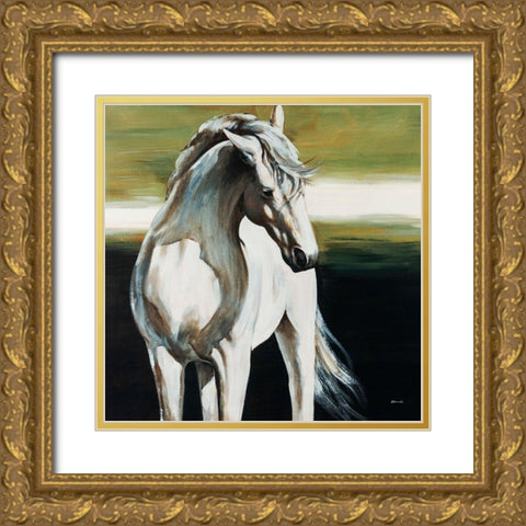 Dakota Gold Ornate Wood Framed Art Print with Double Matting by Edmunds, Sydney