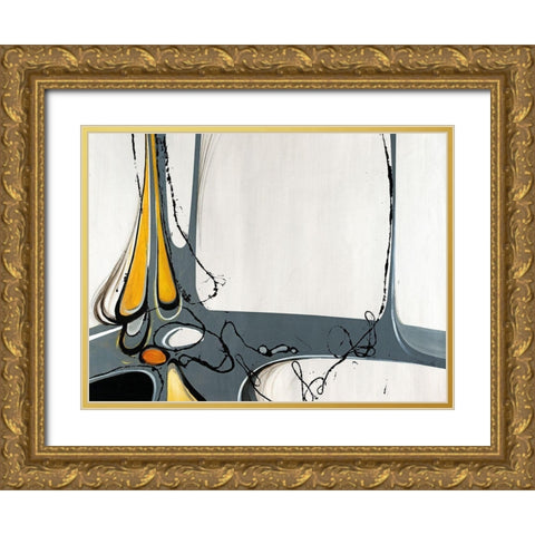 Jute Gold Ornate Wood Framed Art Print with Double Matting by Edmunds, Sydney