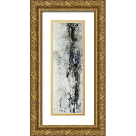 Pole Dancer II Gold Ornate Wood Framed Art Print with Double Matting by Douglass, Farrell