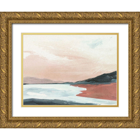 Paynes Coast II Gold Ornate Wood Framed Art Print with Double Matting by Parker, Jennifer Paxton