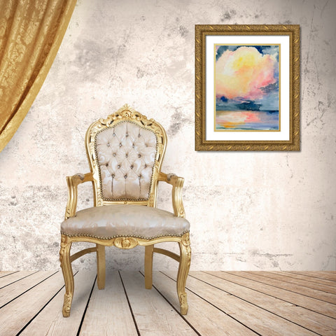 Prism Seascape I Gold Ornate Wood Framed Art Print with Double Matting by Parker, Jennifer Paxton