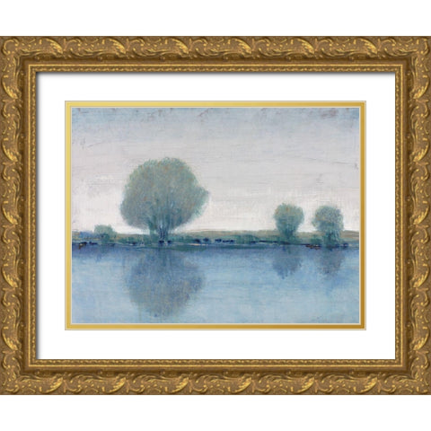 Afternoon Reflection I Gold Ornate Wood Framed Art Print with Double Matting by OToole, Tim