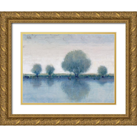 Afternoon Reflection II Gold Ornate Wood Framed Art Print with Double Matting by OToole, Tim