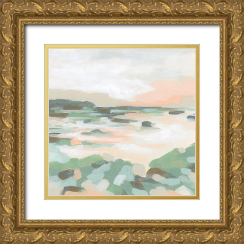 Coral Marsh I Gold Ornate Wood Framed Art Print with Double Matting by Vess, June Erica