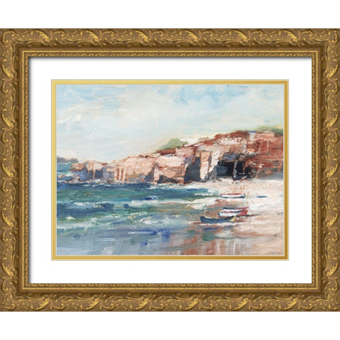 Sea Cliff Study II Gold Ornate Wood Framed Art Print with Double Matting by Harper, Ethan