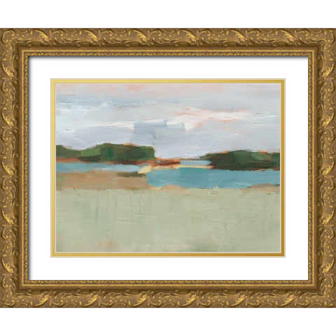 High Noon Vista Study I Gold Ornate Wood Framed Art Print with Double Matting by Harper, Ethan