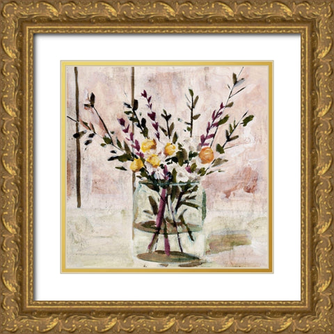 In A Glass III Gold Ornate Wood Framed Art Print with Double Matting by Wang, Melissa