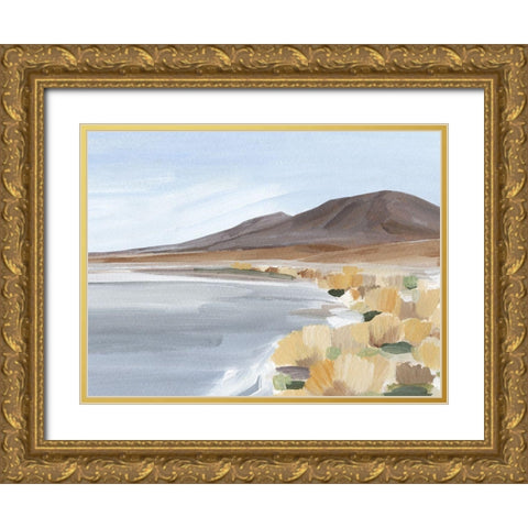 Desert Oasis Study I Gold Ornate Wood Framed Art Print with Double Matting by Warren, Annie