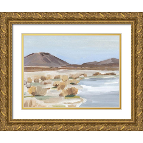 Desert Oasis Study II Gold Ornate Wood Framed Art Print with Double Matting by Warren, Annie