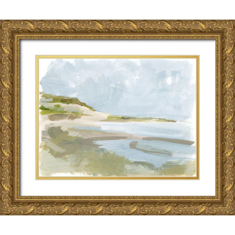 Sea Cove Impression II Gold Ornate Wood Framed Art Print with Double Matting by Barnes, Victoria