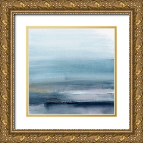 Sea Mirage II Gold Ornate Wood Framed Art Print with Double Matting by Barnes, Victoria
