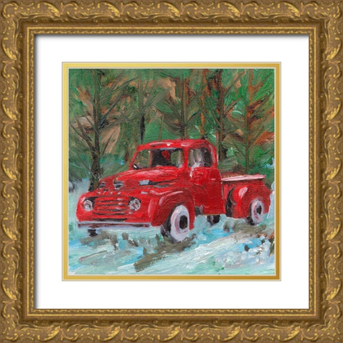 Sunburnt Truck IV Gold Ornate Wood Framed Art Print with Double Matting by Wang, Melissa