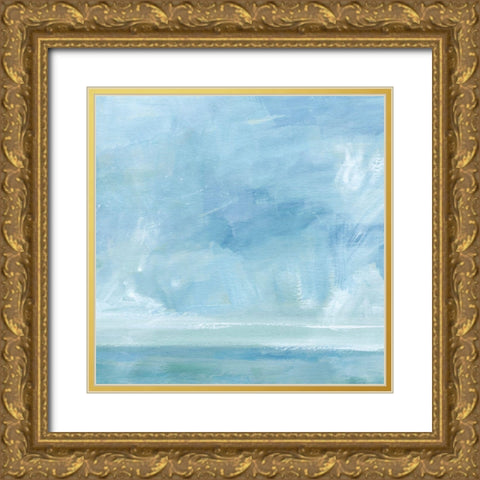 Ocean Meets Sky I Gold Ornate Wood Framed Art Print with Double Matting by Barnes, Victoria