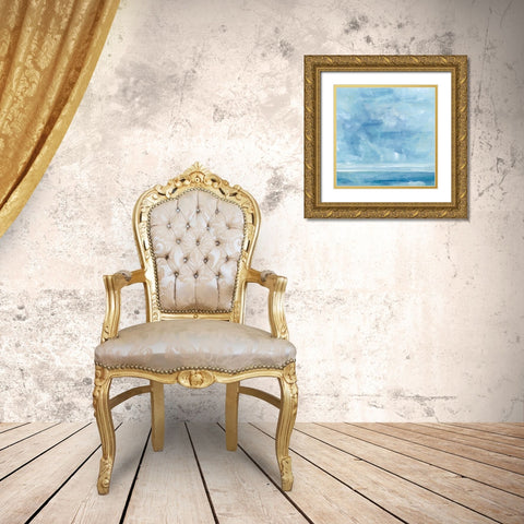 Ocean Meets Sky II Gold Ornate Wood Framed Art Print with Double Matting by Barnes, Victoria