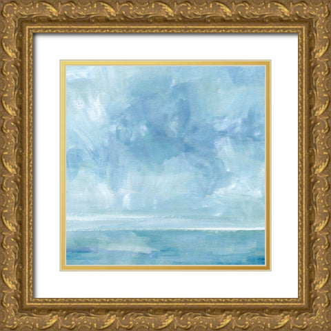 Ocean Meets Sky III Gold Ornate Wood Framed Art Print with Double Matting by Barnes, Victoria