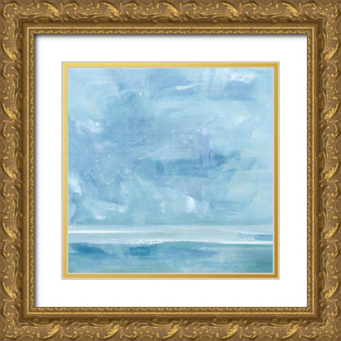 Ocean Meets Sky IV Gold Ornate Wood Framed Art Print with Double Matting by Barnes, Victoria