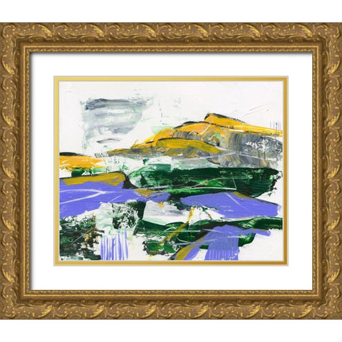 Silent Mountain VI Gold Ornate Wood Framed Art Print with Double Matting by Wang, Melissa