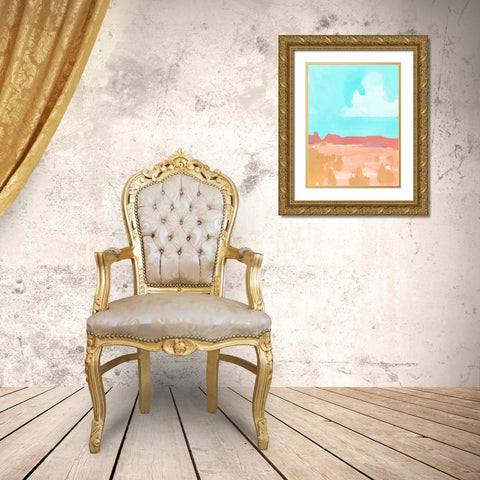 Wide Open Spaces I Gold Ornate Wood Framed Art Print with Double Matting by Green, Jacob
