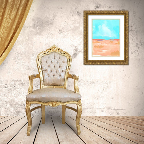Wide Open Spaces II Gold Ornate Wood Framed Art Print with Double Matting by Green, Jacob