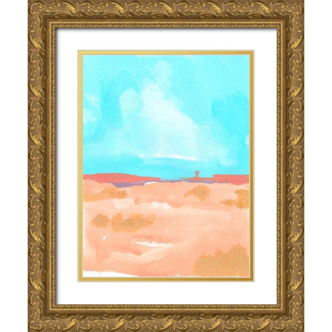 Wide Open Spaces II Gold Ornate Wood Framed Art Print with Double Matting by Green, Jacob