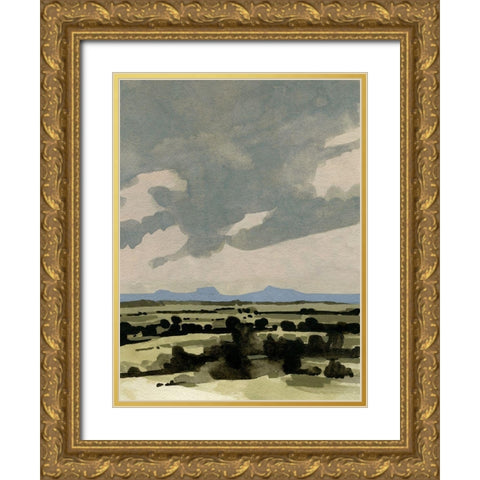 Pink Hazy Sky I Gold Ornate Wood Framed Art Print with Double Matting by Caroline, Emma