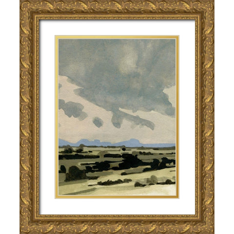 Pink Hazy Sky II Gold Ornate Wood Framed Art Print with Double Matting by Caroline, Emma