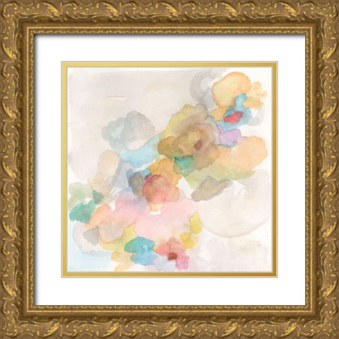 Soft Bloom II Gold Ornate Wood Framed Art Print with Double Matting by Fuchs, Jodi