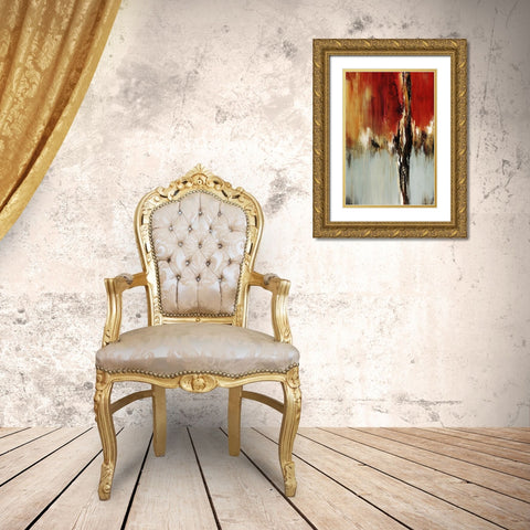 Duet II Gold Ornate Wood Framed Art Print with Double Matting by Edmunds, Sydney