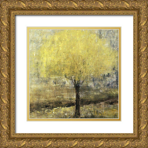 Lemon Lit Tree Gold Ornate Wood Framed Art Print with Double Matting by Maas, Jodi