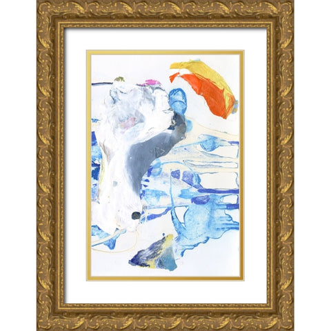Evidence II Gold Ornate Wood Framed Art Print with Double Matting by Fuchs, Jodi