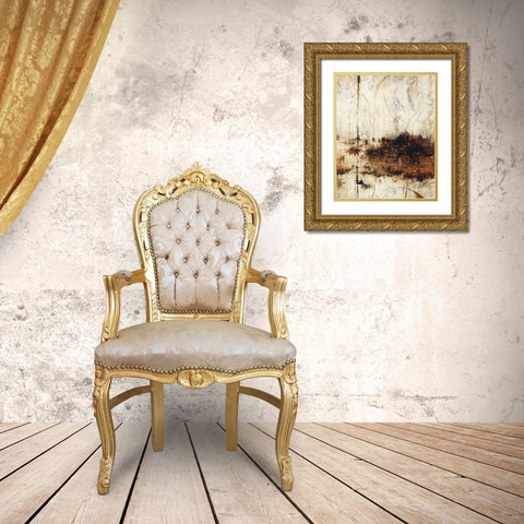 New Haven Golds Gold Ornate Wood Framed Art Print with Double Matting by Schicker, Joshua
