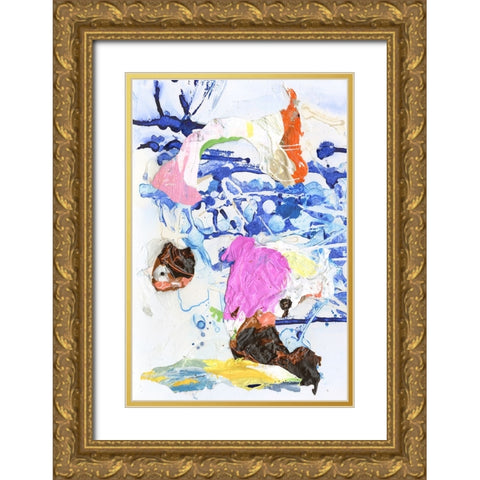 Evidence III Gold Ornate Wood Framed Art Print with Double Matting by Fuchs, Jodi