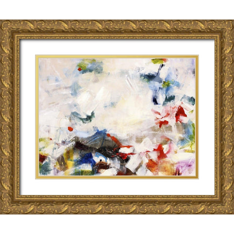 Rainbow Cover Up II Gold Ornate Wood Framed Art Print with Double Matting by Maas, Jodi