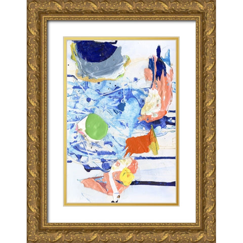 Evidence IV Gold Ornate Wood Framed Art Print with Double Matting by Fuchs, Jodi