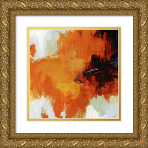 Red Tail II Gold Ornate Wood Framed Art Print with Double Matting by Edmunds, Sydney