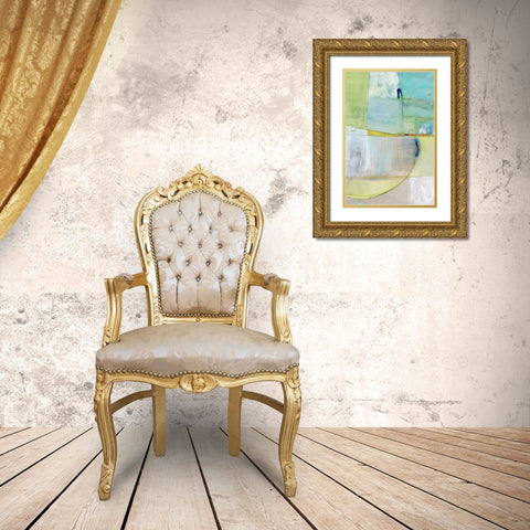 Incoming Gold Ornate Wood Framed Art Print with Double Matting by Fuchs, Jodi