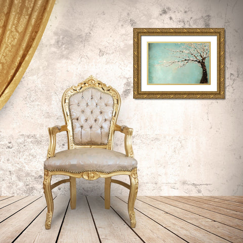 Windy Day Gold Ornate Wood Framed Art Print with Double Matting by Taylor, Kari