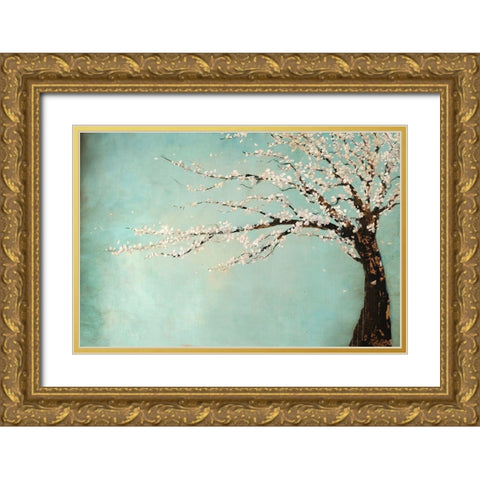 Windy Day Gold Ornate Wood Framed Art Print with Double Matting by Taylor, Kari