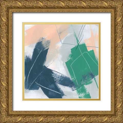 Diagonal Flight Plan I Gold Ornate Wood Framed Art Print with Double Matting by Vess, June Erica