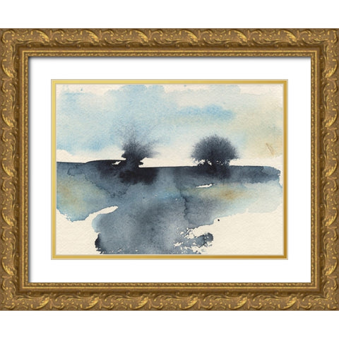 Upheval I Gold Ornate Wood Framed Art Print with Double Matting by Moore, Regina